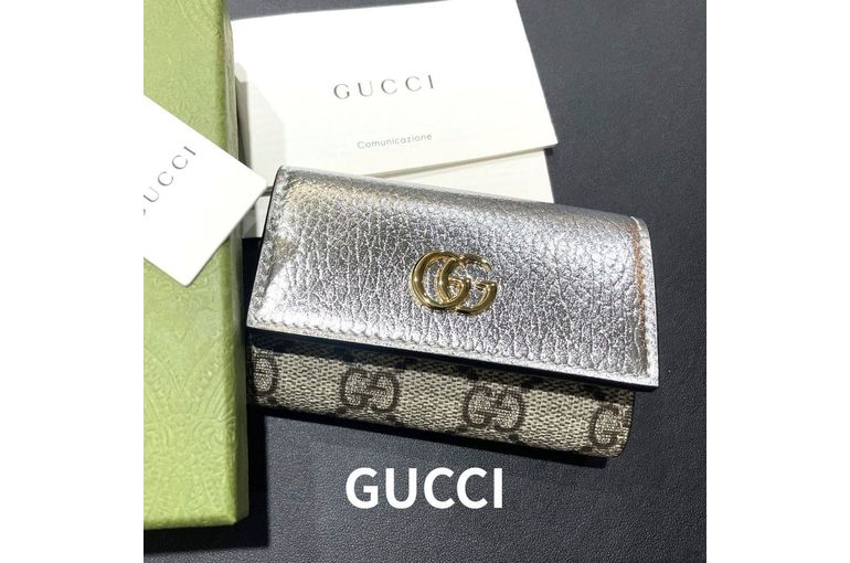 2025.11.20 日本限定 グッチ 6連キーケース GGマーモント バイカラー