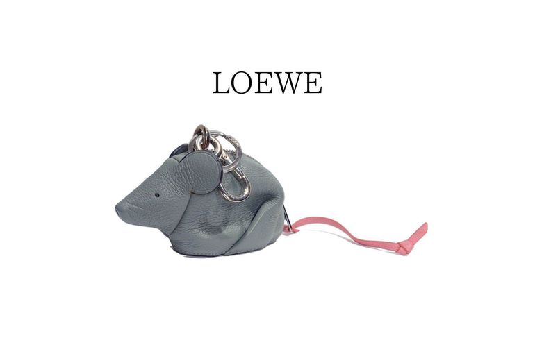 2026.2.17 ロエベ マウス ネズミ バッグチャーム キーリング レザー