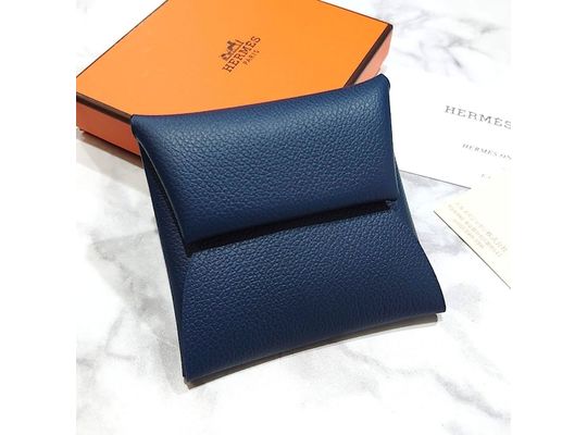 未使用 HERMES エルメス バスティア コインパース 小銭入れ コインケース ブルー 財布 レザー エバーカラー B刻 S金具 2023年製