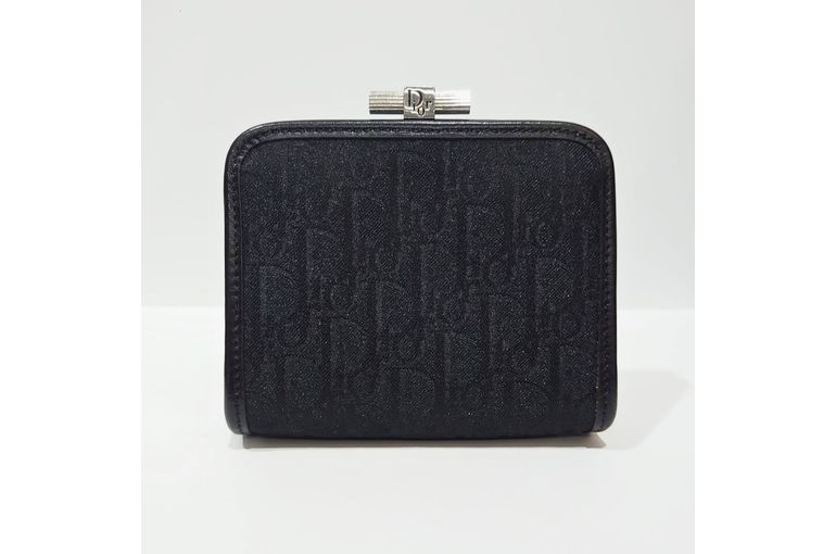 希少 Dior ディオール トロッター柄 ビンテージ 財布 がま口