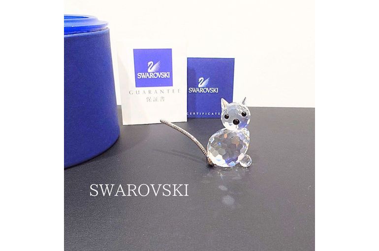 スワロフスキー Swarovski 『Marie&Pierre』クリスタル 猫 2025.7.31 スワロフスキー クリスタル 猫 フィギュア 置物 ネコ
