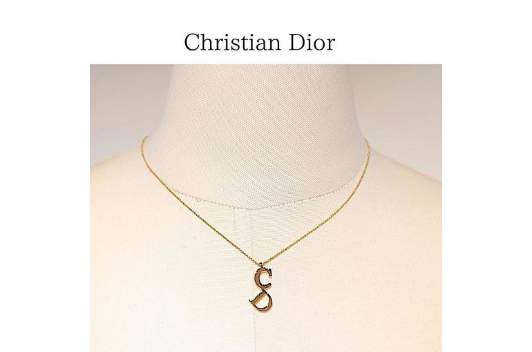Christian Dior ヴィンテージ CDロゴ　ネックレス Christian Dior】ヴィンテージ クリスチャン・ディオール CDロゴ